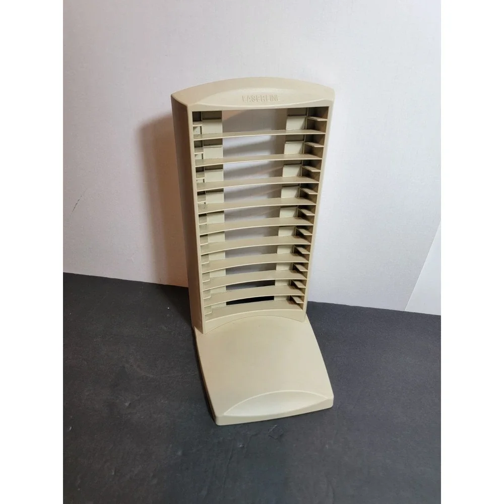 Vintage 1990's 20 Disc CD Tower Lazerline Beige PC Game CDS Desktop